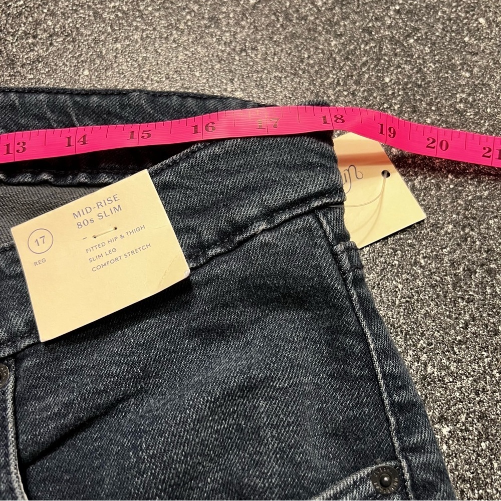 NWT- Universal Thread Women's Mid Rise 80s Slim Dark Wash Ankle Jeans size 17 - Picture 8 of 14